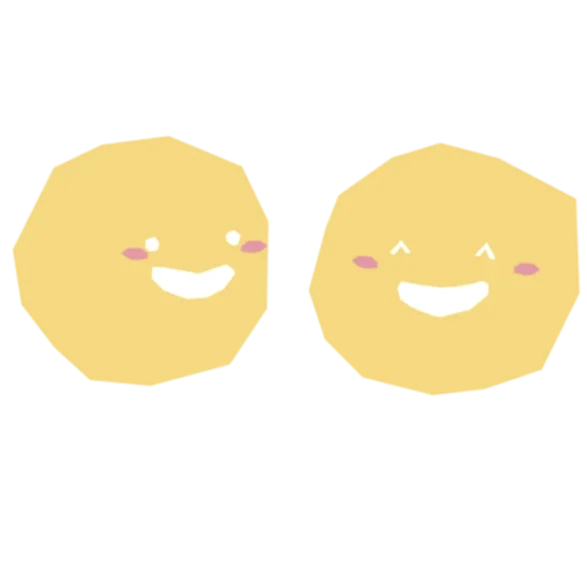 two cartoon faces